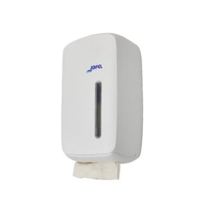 Dispensador Papel Higiénico Folha a Folha Jofel Branco Mate