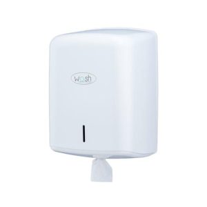 Dispensador Toalhas Rolo Extração Central Branco