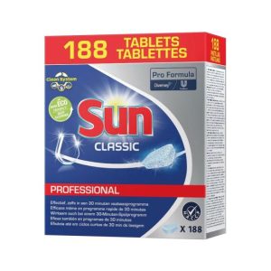 Detergente Máquina Loiça Pastilhas Sun Classic Pro 188un