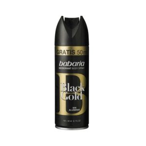 Desodorizante Spray Babaria Men Black Gold 150ml+50ml