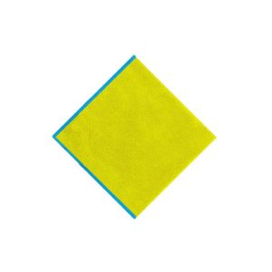 Pano Microfibra 40x40cm 300g Terry Amarelo Pack 5un