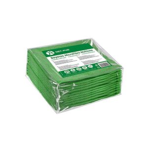 Pano Microfibra 30x40cm 280g Terry Verde Pack 10un