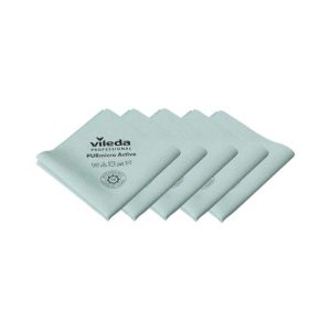 Pano Microfibra PURmicro Active 38x35cm Vileda Pro Verde 5un