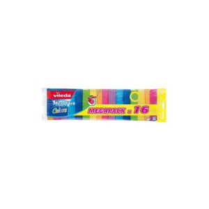 Pano Microfibra 30x30cm Vileda Sortido Pack 16un