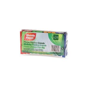Molas Roupa Plástico 7cm Cores Sortidas 24un