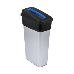 Contentor 70L Cinza/Preto Neo Ecosort com Tampa Azul