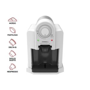 Máquina Café MULTI-CÁPSULAS 5 em 1 Dimobilli D6 Branca