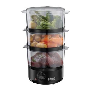 Máquina Cozedura Vapor RUSSELL HOBBS Compact Preto Mate