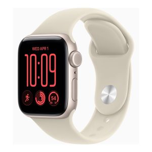 Apple Watch SE 3 (GPS + Cellular) - 40 mm - alumínio estrelado - relógio inteligente Com banda de desporto - borracha - areia - tamanho da banda: M/L - 64 GB - Wi-Fi 4, Bluetooth, LTE - 5G - 26.4 g