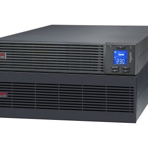 APC Easy UPS On-Line SRV - UPS (montável em bastidor) - AC 230 V - 5000 watt - 5000 VA - 9 Ah - USB, RS-232 - conectores de saída: 1 - 5U - RAL 7010 - com Kit de Calhas