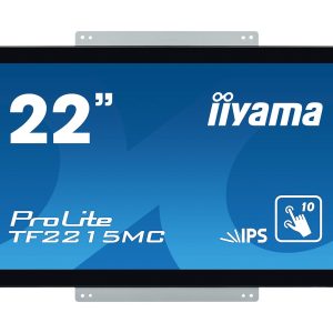 iiyama ProLite TF2215MC-B2 - Monitor LED - 22" (21.5" visível) - moldura aberta - ecrã de toque - 1920 x 1080 Full HD (1080p) @ 60 Hz - IPS - 350 cd/m² - 1000:1 - 14 ms - HDMI, VGA, DisplayPort - preto