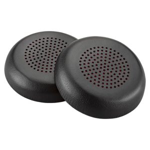 Poly - Almofada de ouvido para auricular sem fios - couro sintético (pacote de 2) - Replaces Poly SKU 211424-01