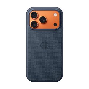Apple - Cobertura protectora para telemóvel - compatibilidade MagSafe - TechWoven - azul - para iPhone 17 Pro