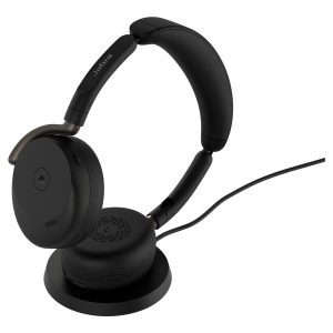 Jabra Evolve3 65 Flex MS - Auscultadores - no ouvido - bluetooth - sem fios, com cabo - cancelamento de ruído activo - USB-C através de adaptador de Bluetooth, USB-C - preto - Certificado para Microsoft Teams, Certificação Zoom, Works With Google Mee