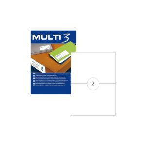 Etiquetas 210x148mm 100Fls A4 Multi3 200un