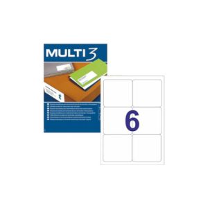Etiquetas 099,1x093,1mm 100Fls A4 Multi3 600un