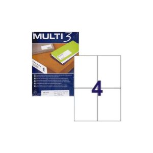 Etiquetas 105x148mm 100Fls A4 Multi3 400un