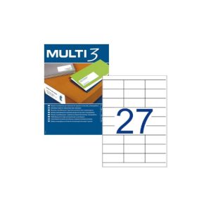 Etiquetas 070x030mm 100Fls A4 Multi3 2700un