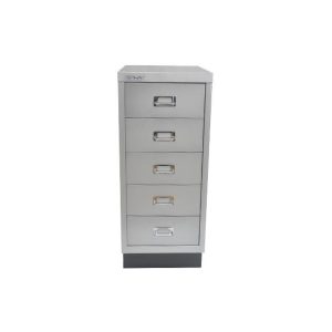 Móvel Metal 673x279x429 com 5 Gavetas Silver