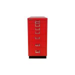 Móvel Metal 673x279x429 com 8 Gavetas Vermelho