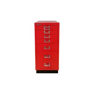 Móvel Metal 673x279x429 com 8 Gavetas Vermelho