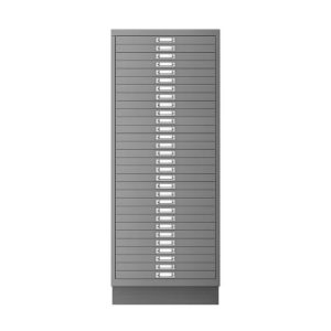 Móvel Metal 940x279x429 com 30 Gavetas Cinza