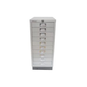 Móvel Metal com Fecho 673x279x429mm com 10 Gavetas Silver
