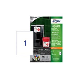 Etiquetas Ultra-Resistentes 210x297mm 50Fls A4 Avery 50un