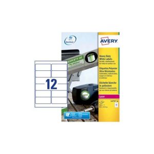Etiquetas Resistentes 099,1x042,3mm 20Fls Avery 240un