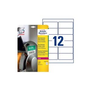 Etiquetas Ultra-Resistentes 099,1x042,3mm 10Fls Avery 120un
