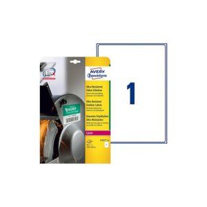 Etiquetas Ultra-Resistentes 210x297mm 10Fls Avery 10un