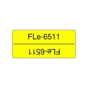 Fita Bandeira 21mmx45mm Amarelo/Preto (72 etiquetas)