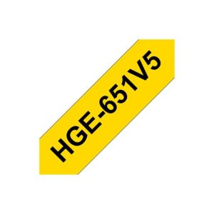 Fita AltaQualidade 24mmx8mts Amarelo/Preto 5un
