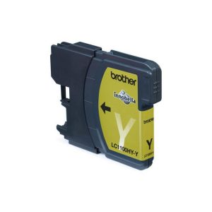 Tinteiro Brother LC1100HYY Amarelo 10,1ml 750 Pág.