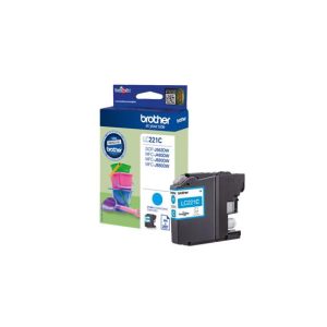 Tinteiro Brother LC221C Azul 3,9ml 260 Pág.
