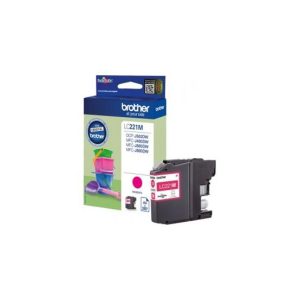 Tinteiro Brother LC221M Magenta 3,9ml 260 Pág.