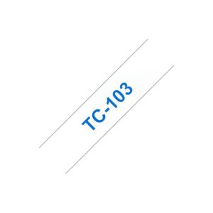 Fita Laminada 12mmx7,7mts Transparente/Azul