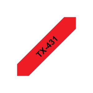 Fita Laminada 12mmx15mts Vermelho/Preto