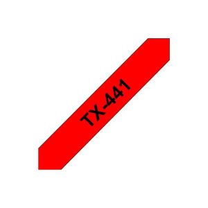 Fita Laminada 18mmx15mts Vermelho/Preto