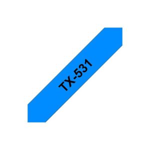 Fita Laminada 12mmx15mts Azul/Preto