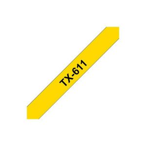 Fita Laminada 6mmx15mts Amarelo/Preto