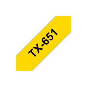 Fita Laminada 24mmx15mts Amarelo/Preto