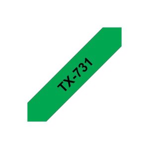 Fita Laminada 12mmx15mts Verde/Preto