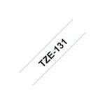 Fita Laminada 12mmx8mts Transparente/Preto