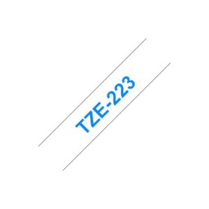 Fita Laminada 09mmx8mts Branco/Azul
