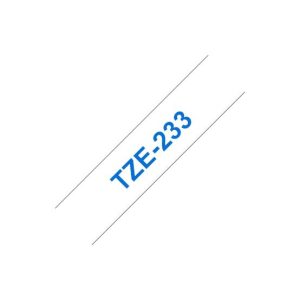 Fita Laminada 12mmx8mts Branco/Azul