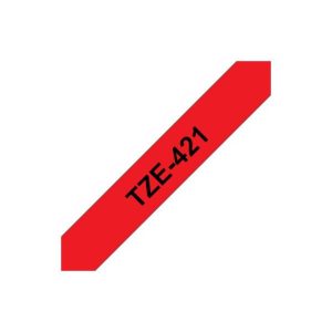 Fita Laminada 09mmx8mts Vermelho/Preto