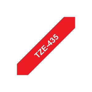 Fita Laminada 12mmx8mts Vermelho/Branco