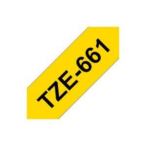 Fita Laminada 36mmx8mts Amarelo/Preto