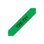 Fita Laminada 9mmx8mts Verde/Preto